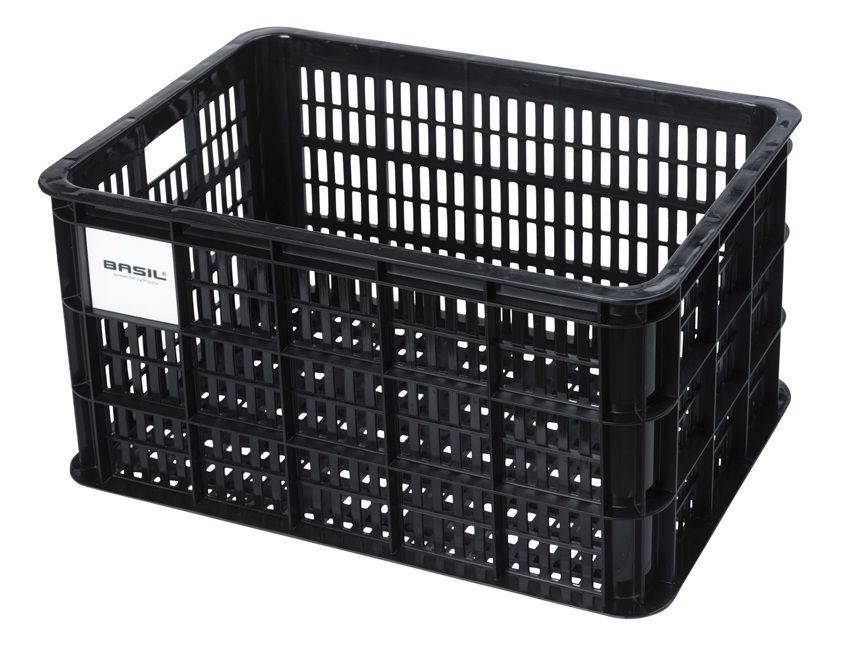 Fahrradkiste Crate / schwarz / 40 l, 49 cm, 38 cm, 26 cm