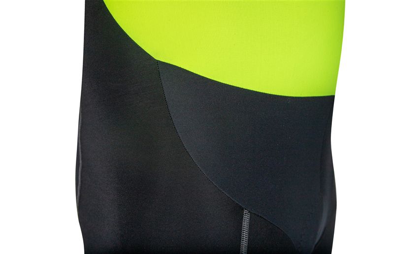 KALTFRONT PERFORMANCE Herren-Thermo-Bibhose / schwarz/neongelb / L