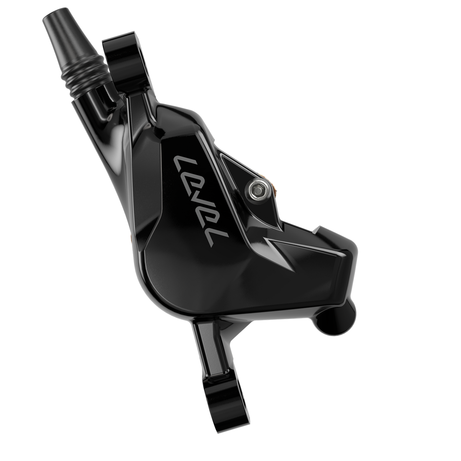 Disc Brake Caliper - Level 2P Silver Stealth / anodized black