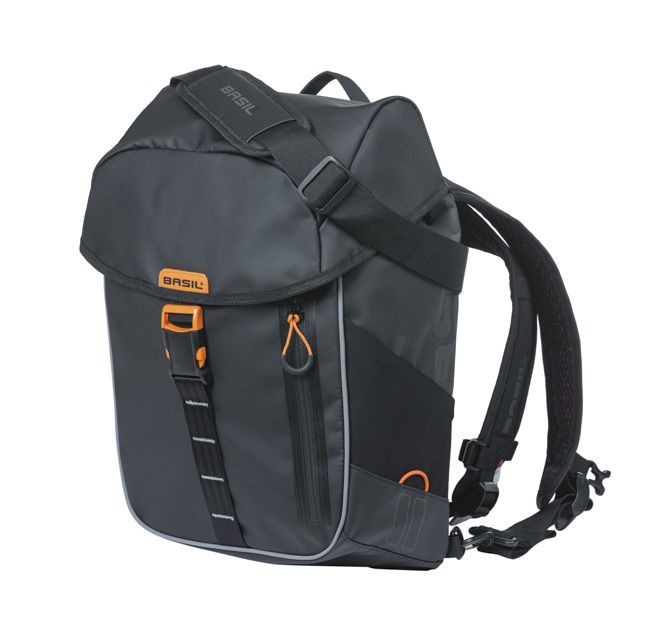 Miles Tarpaulin Fahrradrucksack / schwarz/orange