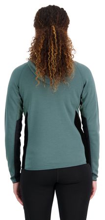 APPROACH Damen-Merino-Kapuzenjacke / burnt sage / XS