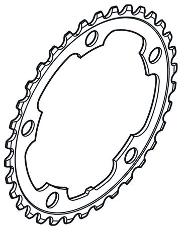 Kettenblatt 2300 FC-2350 Double / silber