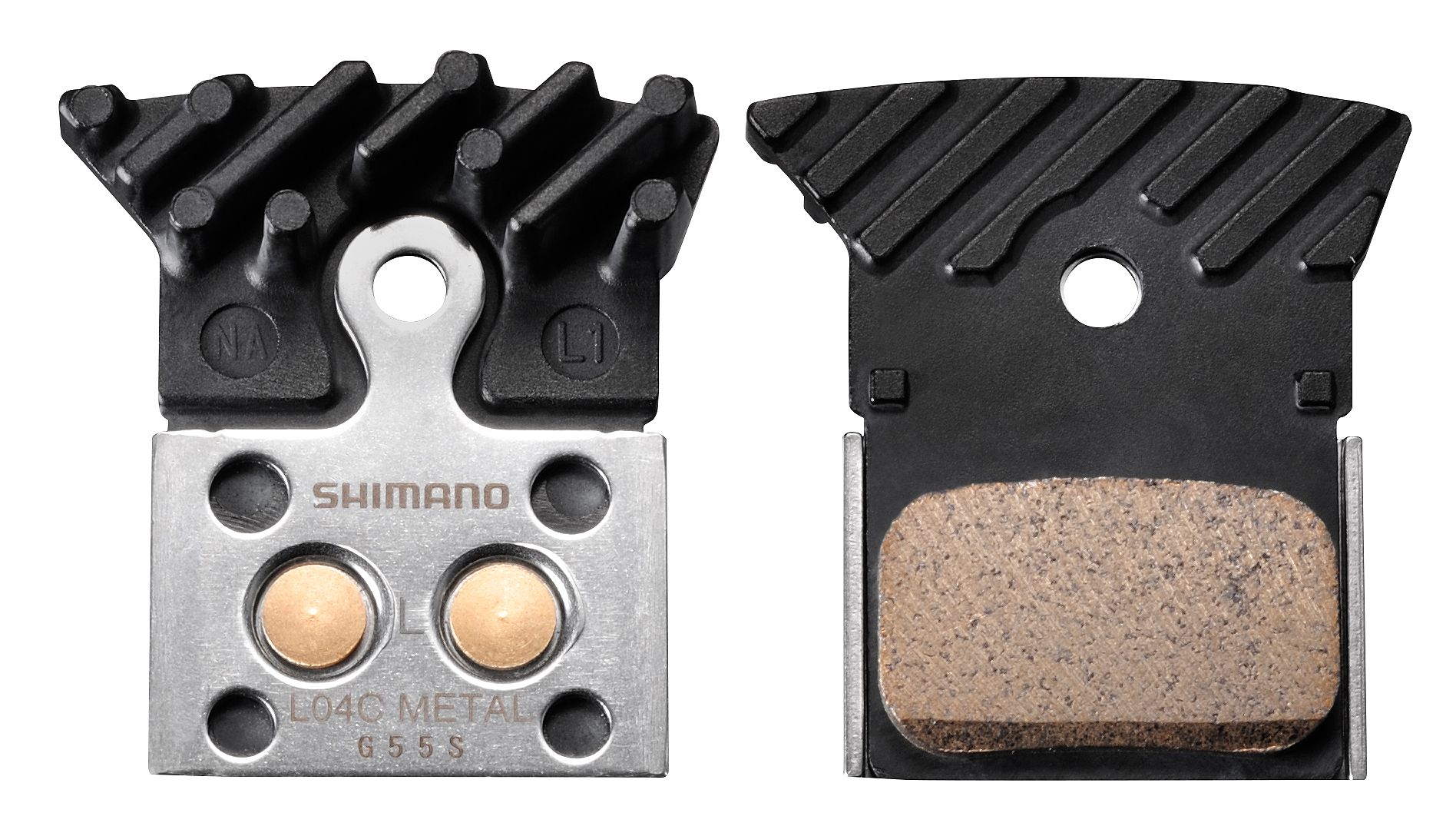 L05A-RF Ice-Te , Resin/Trägerplatte Alu mit Kühllamellen / L04C, Metall mit Lamellen, Paar, Blister