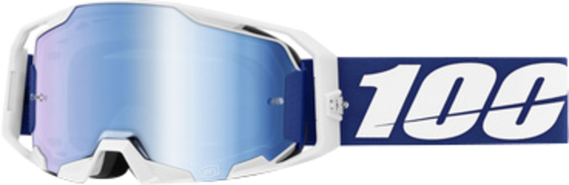 Goggle Armatic / Blue - Mirror Blue Lens / weiss-blau