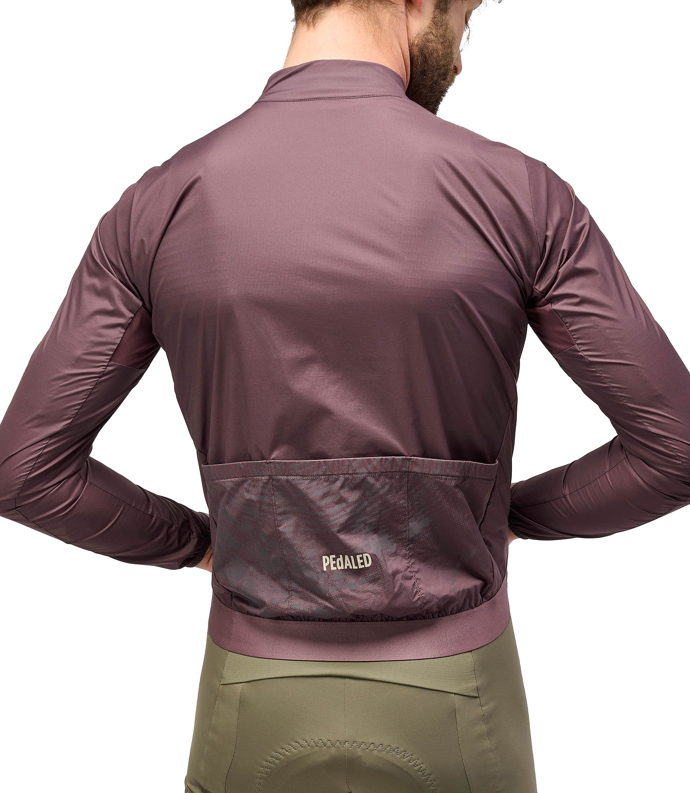 ODYSSEY HIGH VISIBILITY Herren-Gravel-Windjacke / burgundy / XXL