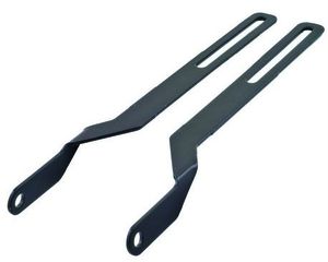 Gepäckträgerbefestigung auf Oese per Paar / schwarz / 205 mm