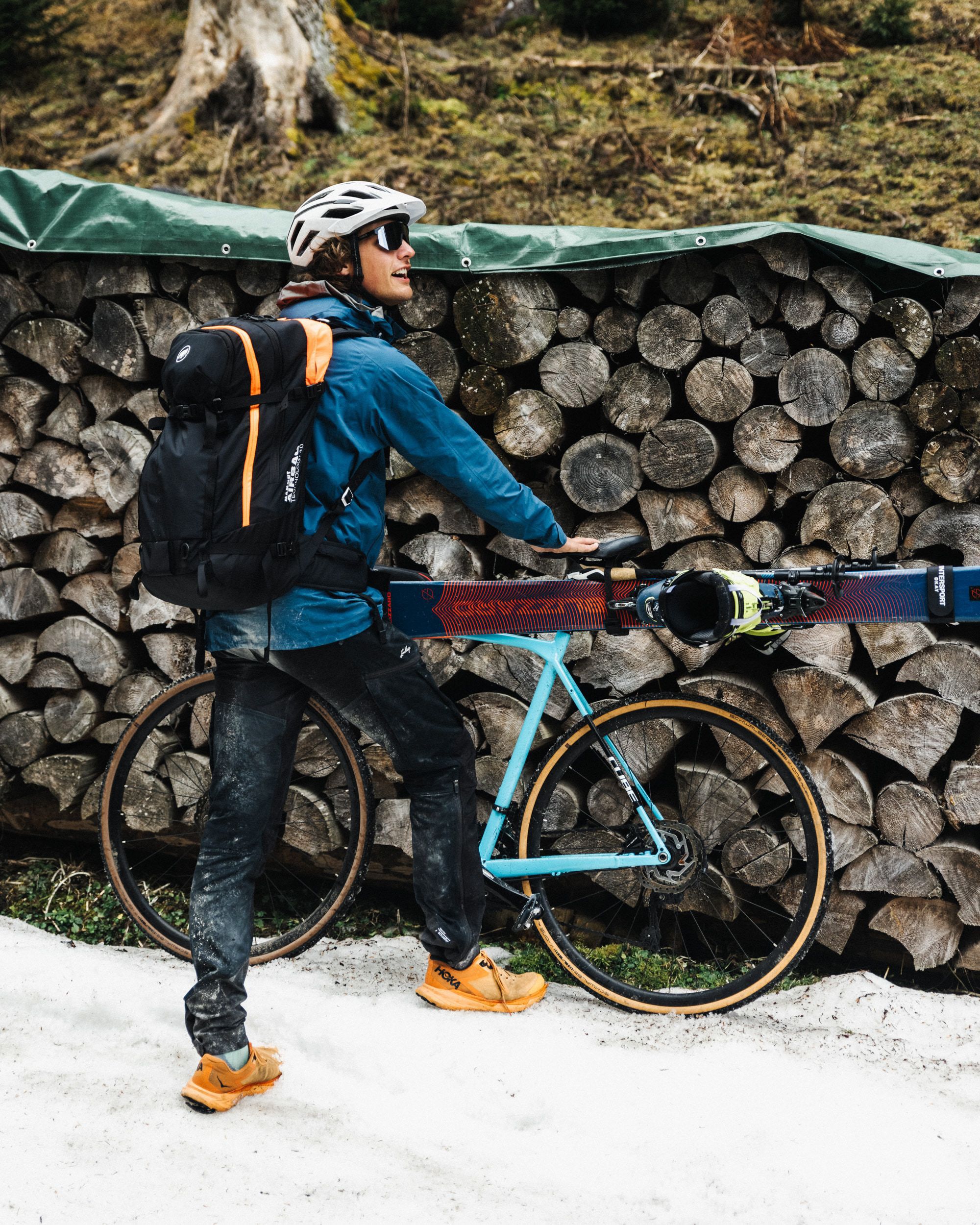 SKI RACK / 03 Skiträger für Velos / schwarz