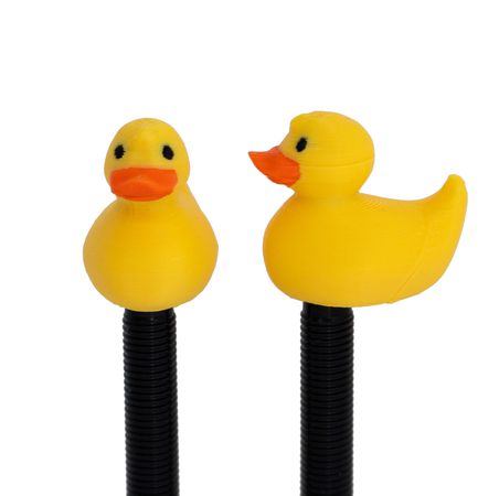 GUMMIENTEN Presta-Ventildeckel / gelb