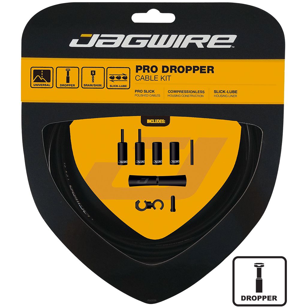 PRO DROPPER Kabelset für Vario-Sattelstütze, Hülle 3mm, Kabel 0.8mm / black / 1700mm
