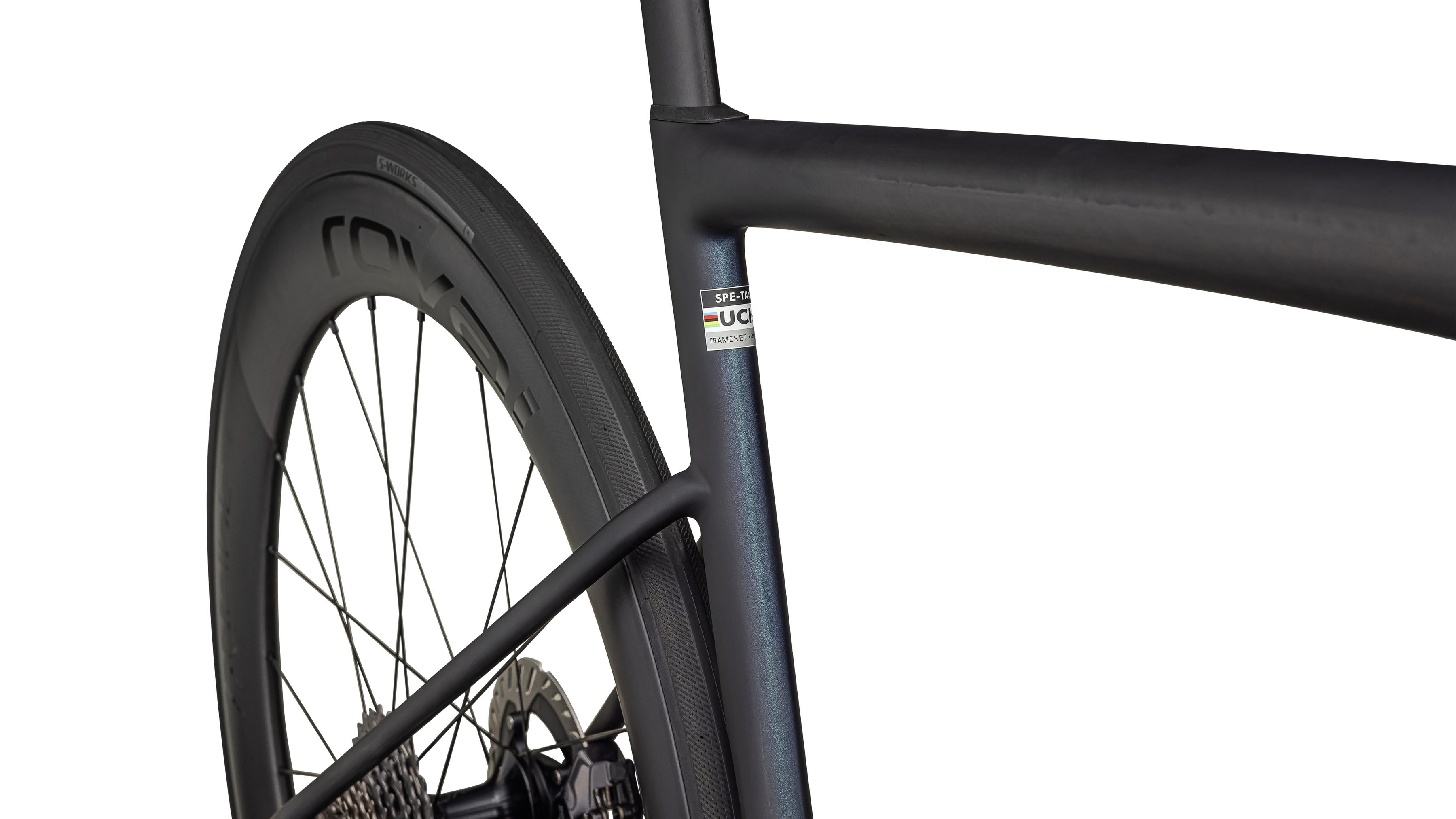 S-WORKS TARMAC SL8 Di2 Rennvelo / satin carbon viavi cynan blue viavi silver blue pe / 56 CM