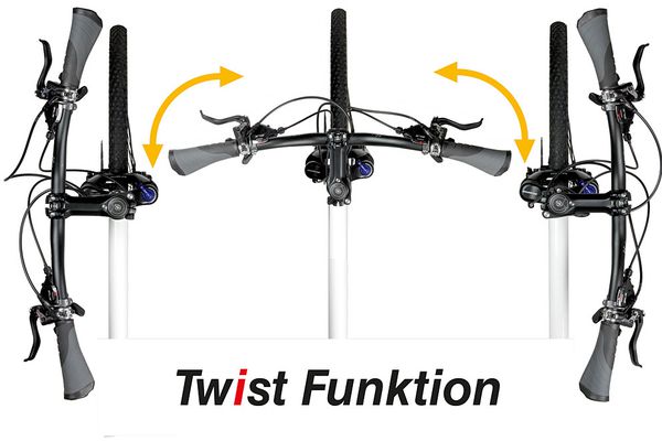 STEM TWIST PRO Vorbau drehbar / schwarz / 88mm