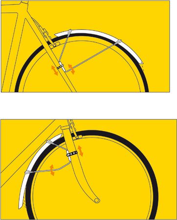 RACEBLADE Steckschutzblechgarnitur Pro / schwarz / 28", 25mm