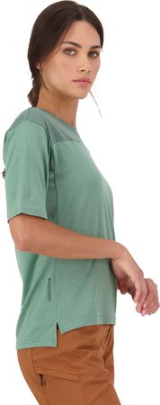 DIVERSION Damen-Merino-Kurzarmshirt / thyme/cypress / XL