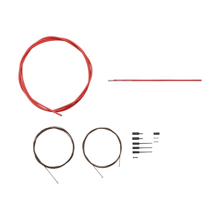 Schaltzug-Set Dura-Ace RS-900 Polymerbeschichtet / rot