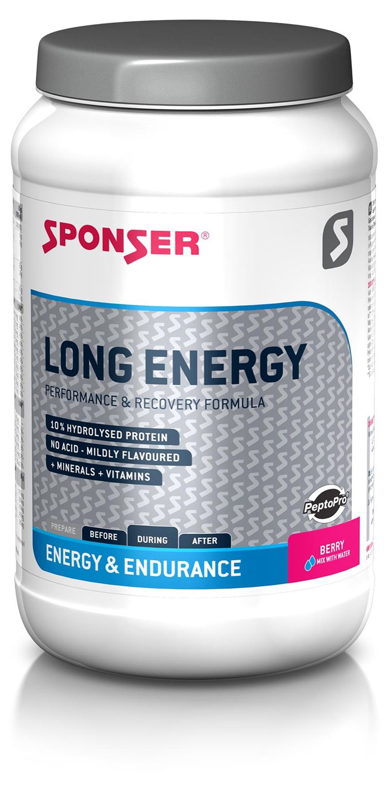 LONG ENERGY Sportgetränk mit 10% Aminosäuren / rot / BERRY