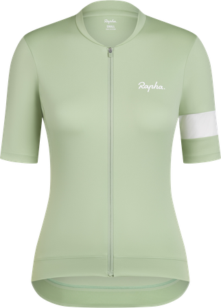 CORE Damen-Kurzarmtrikot / reseda/white alyssum / M