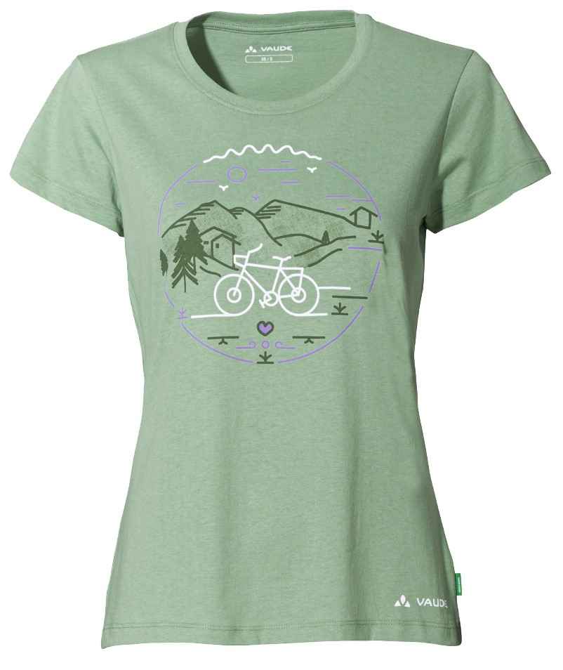 CYCLIST Damen-Kurzarmshirt , willow green - Hauptansicht
