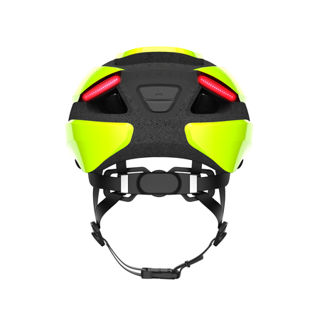 ULTRA MIPS Velohelm mit Front- und Rücklicht / lime / 54-61CM