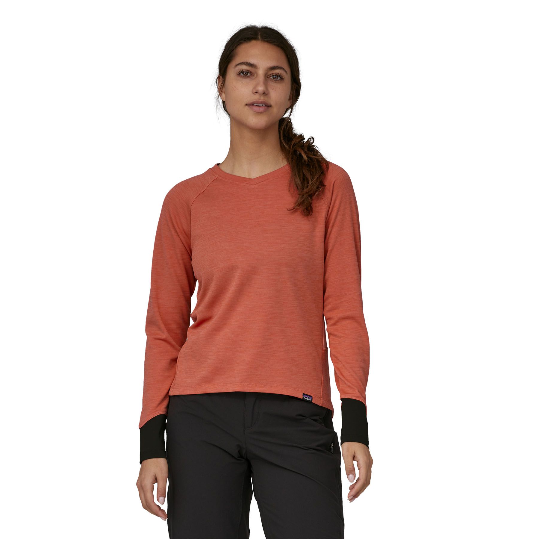 DIRT CRAFT Damen-Langarmshirt / quarz coral / XL