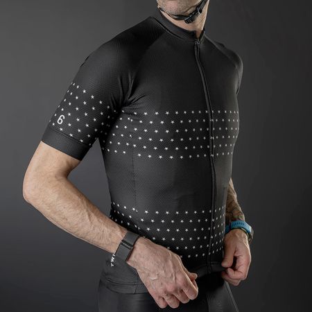 THE PRIVATEER Herren-Kurzarmtrikot / black / M