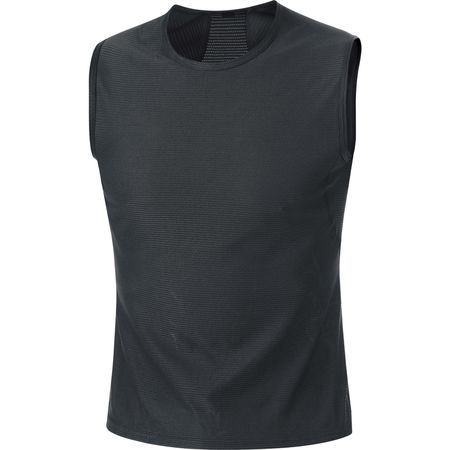 M BASE LAYER Herren-Funktionssinglet / schwarz / S