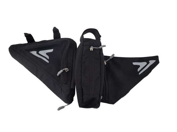 TOOLBOX Doppel-Rahmentasche / schwarz