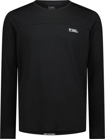 DIVERSION Herren-Merino-Langarmshirt / black / L