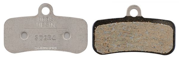 D03S-RX 4-Kolben-Bremsbelag / Resin/Trägerplatte Stahl / silber