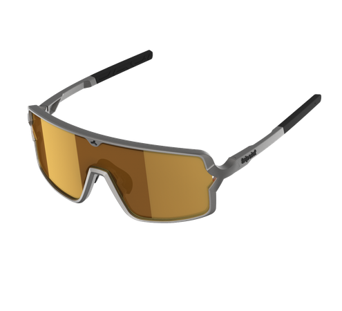 LAKE PRESPA X Sportbrille / matt metallic grey/brown bronze multi