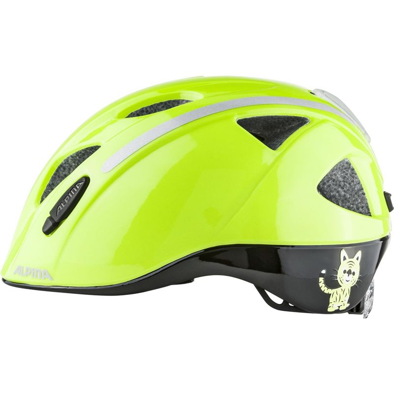XIMO FLASH Kinderhelm mit Blinklicht / gelb / 45-49cm