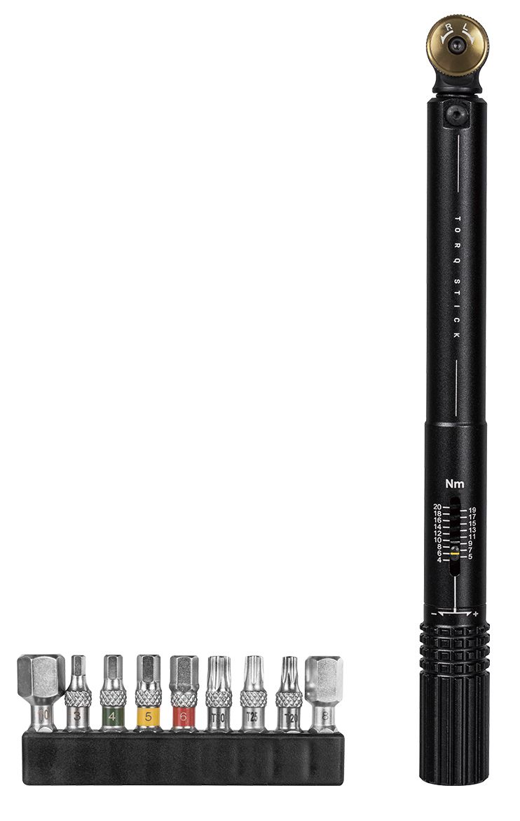 TORQ STICK 4-20Nm Drehmomentschlüssel inkl. Bit-Set 9tlg. / schwarz / 4-20NM