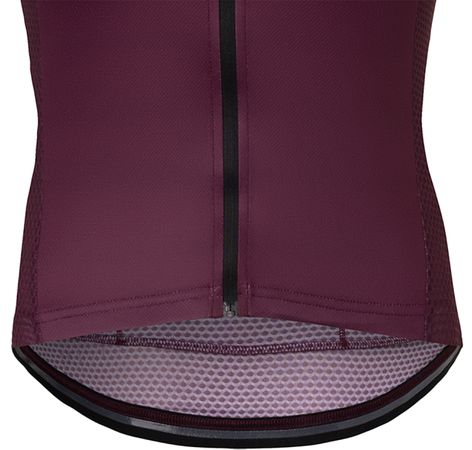 CHRONO Damen-Kurzarmtrikot / dark cherry/raspberry stripe / L