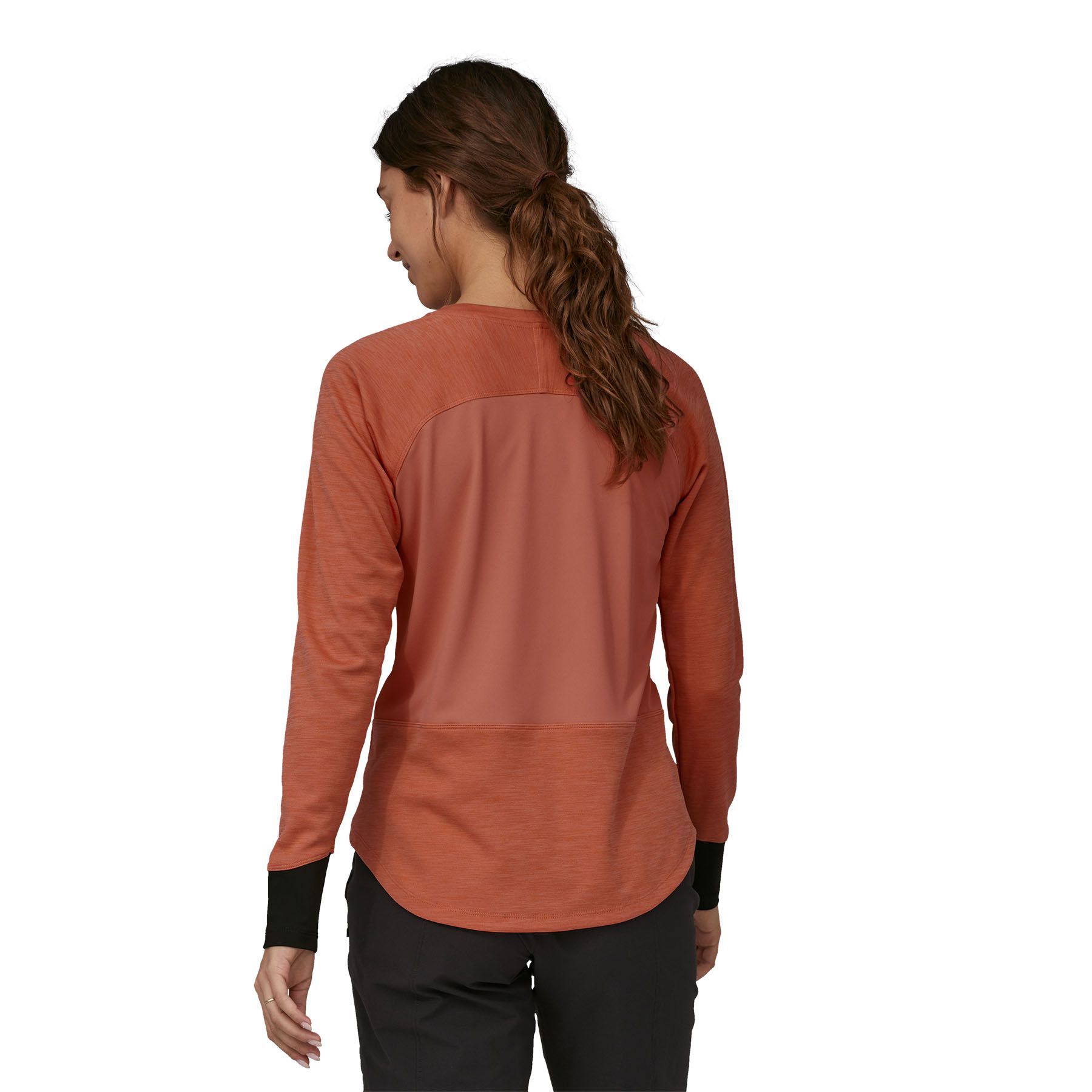 DIRT CRAFT Damen-Langarmshirt / quarz coral / XL