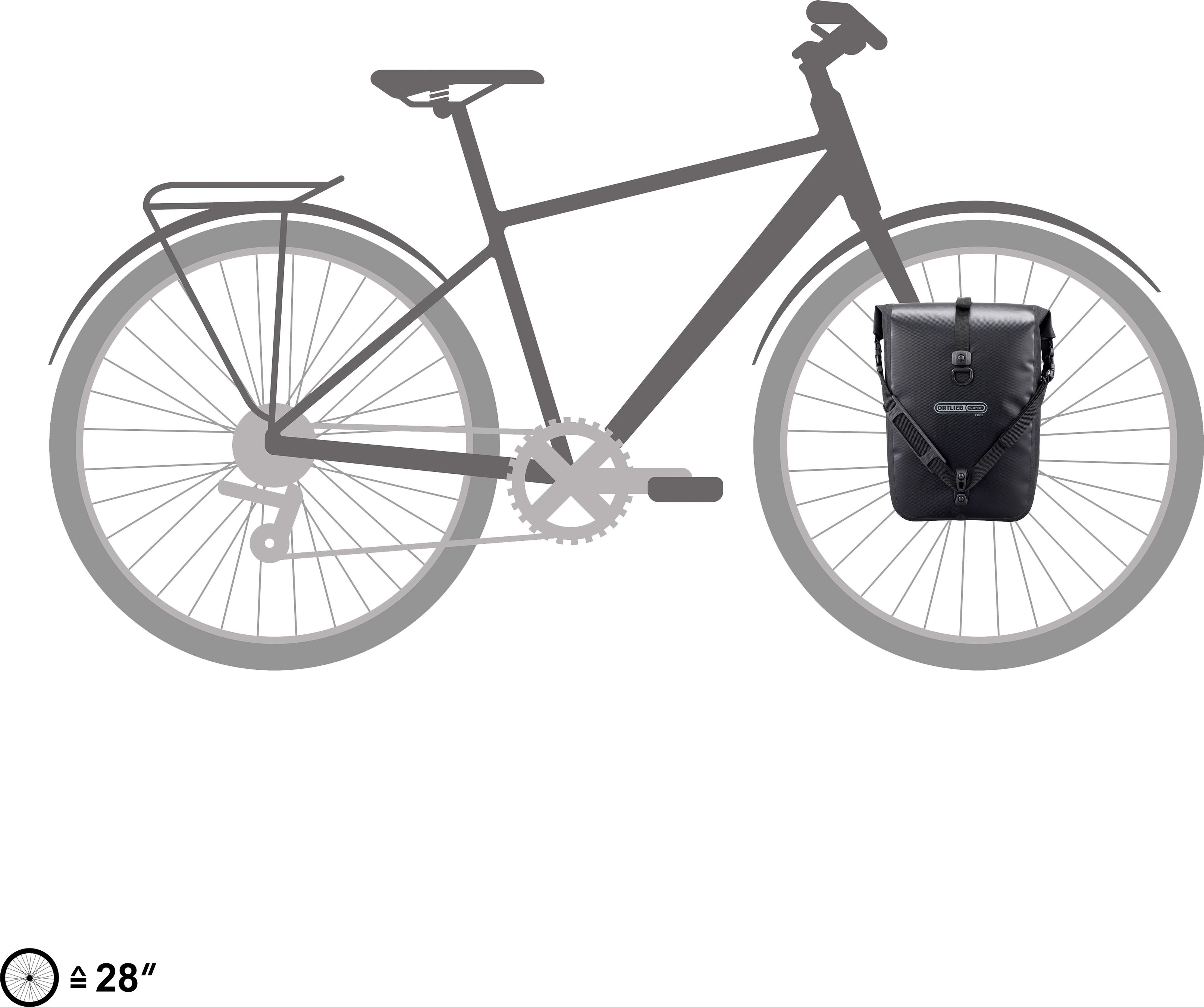 SPORT-ROLLER FREE QL3.1 Universaltasche / schwarz / 14.5l