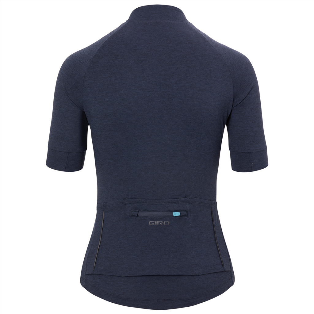 NEW ROAD Damen-Gravel-Kurzarmtrikot / phantom blue heather / M