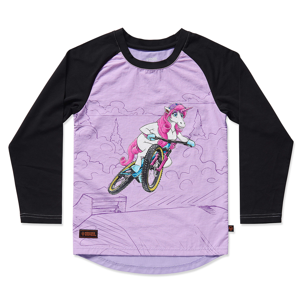 Unicorn Windproof Kids MTB Jersey / pink / 6 Y