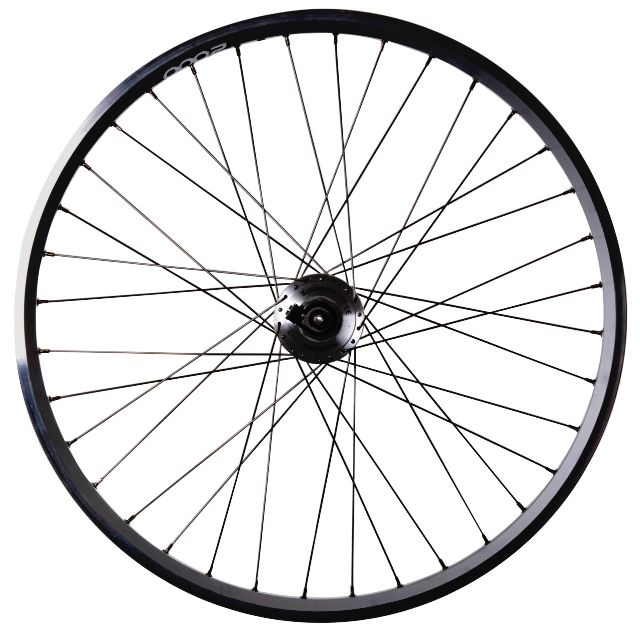 28" DH-3D32 QR DISC Vorderrad / schwarz / 28" 36-Loch