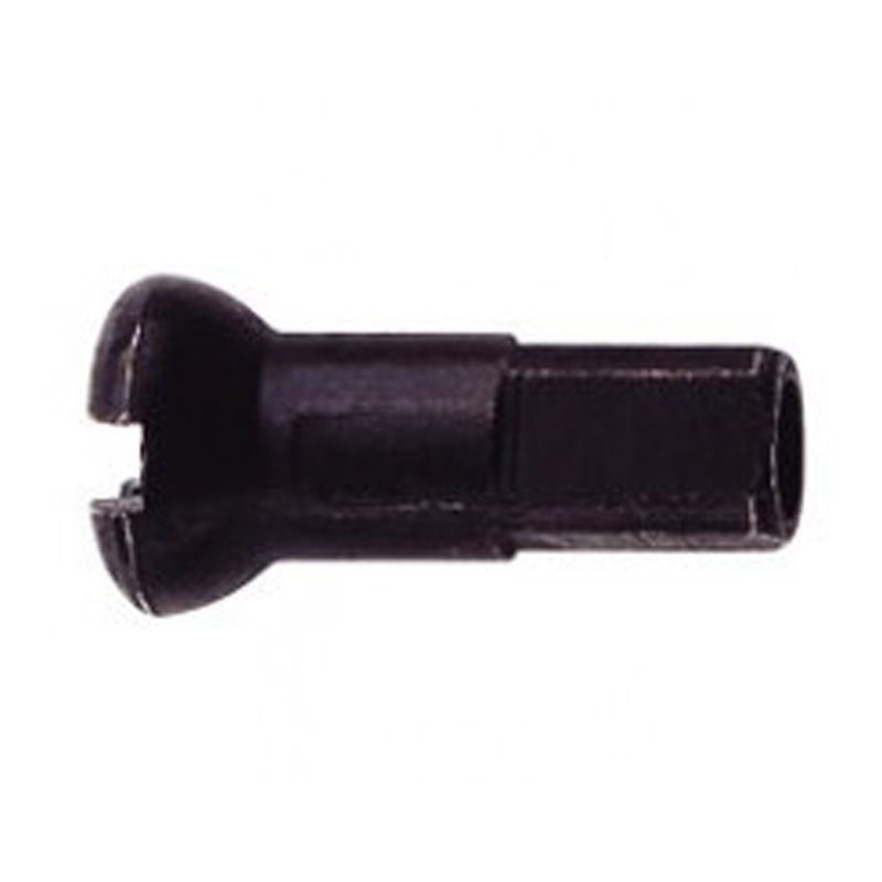 ALU-NIPPEL  2x12mm schwarz / schwarz