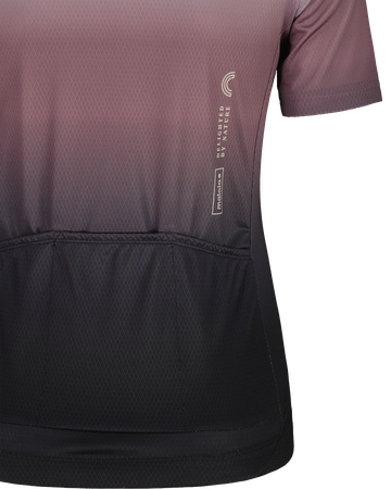 VARIDM Damen-Kurzarmtrikot / deep black rainbow / XS