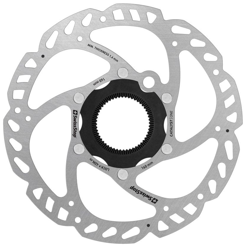 CATALYST ONE DISC Centerlock / silber_schwarz / 180mm