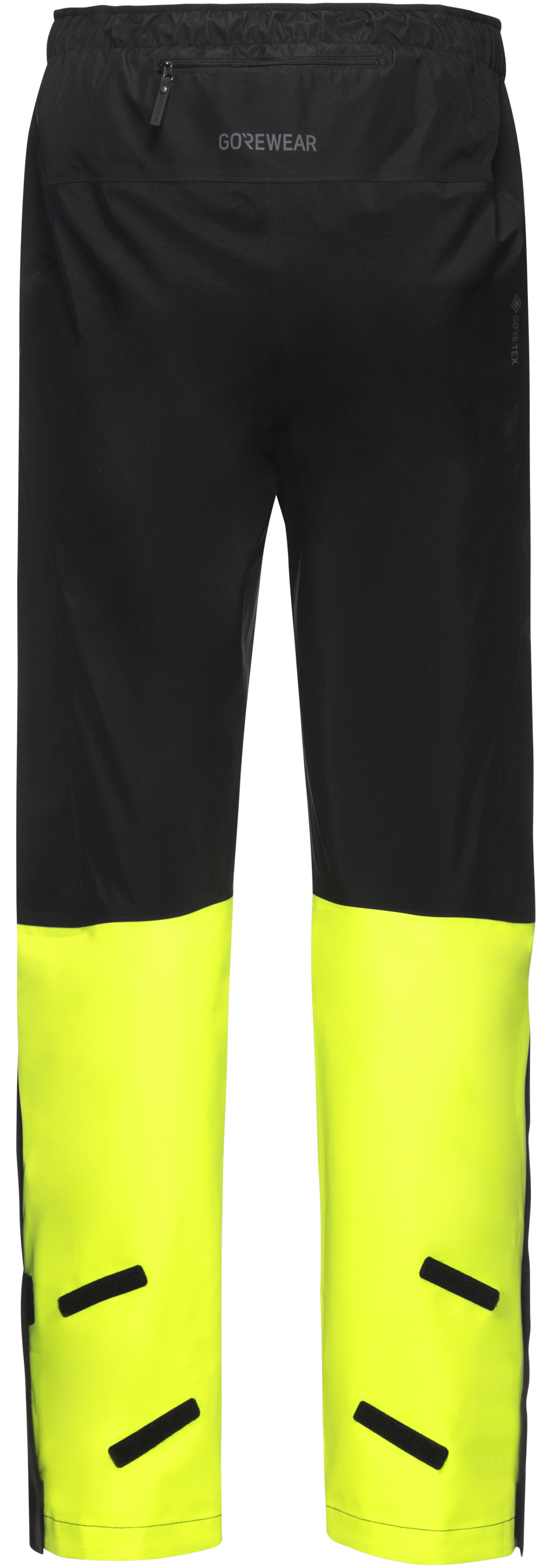 GLIDEWHEEL GTX Herren-Regenhose / black/neon yellow / L