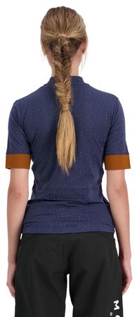 CADENCE Damen-Kurzarmtrikot / midnight terrazzo / S