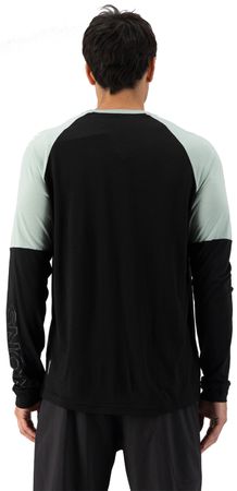 TARN WIND Herren-Merino-Langarmshirt mit Windschutz / glacier/black / L