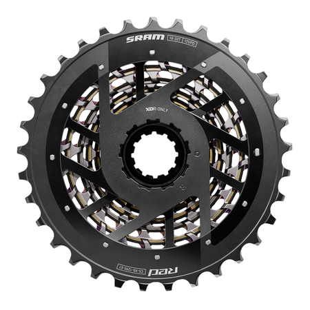 MY24 Cassette XG-1290 Red AXS 12SP / rainbow / 10-36t
