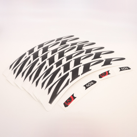 Wheel Decal Set Zipp 404 for one wheel matte black / black