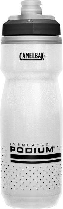 PODIUM CHILL 6.2dl, transparent/schwarz. Kühlflasche / transparent weiss / 6.2dl