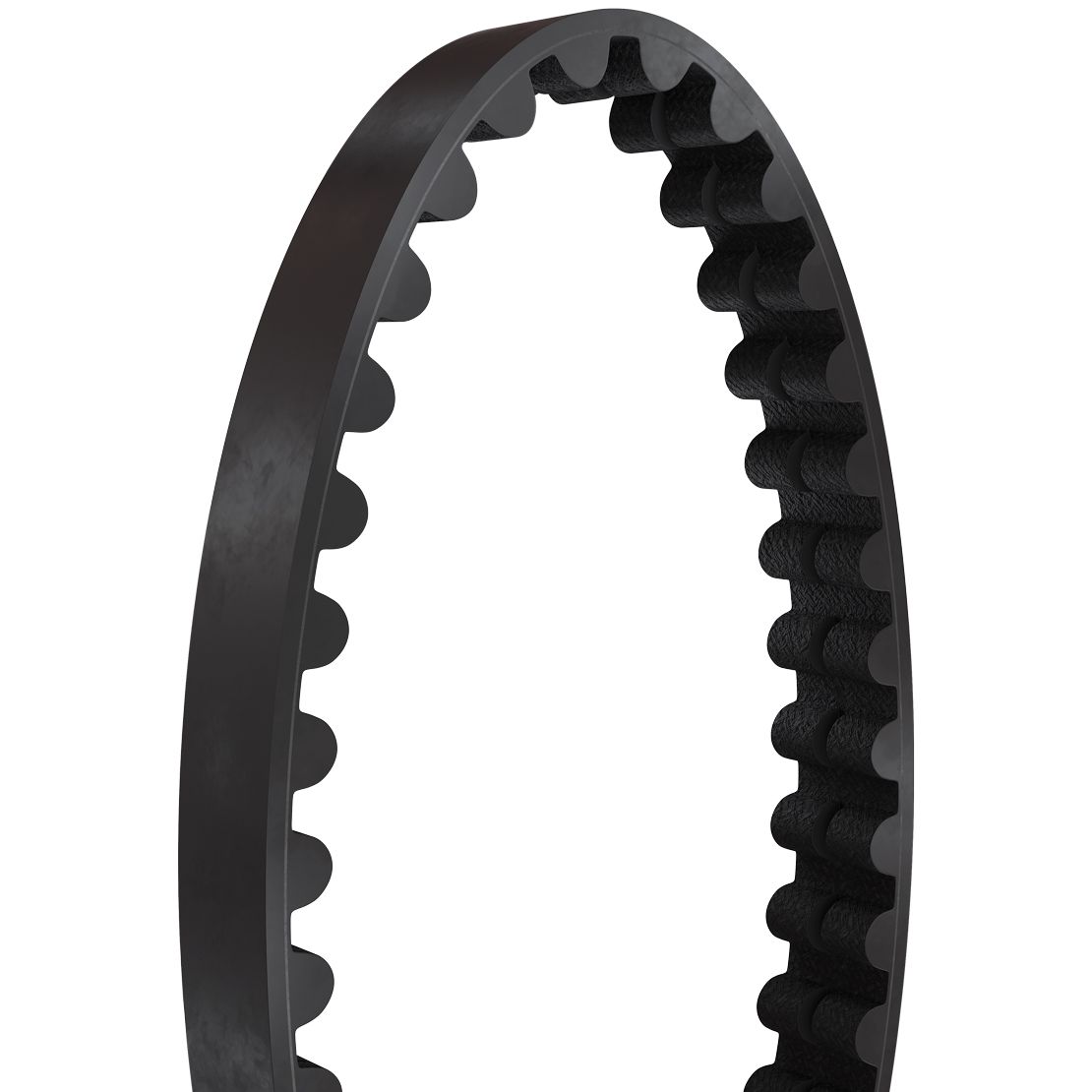 CDN Polymer Centertrack Riemen mit Nut / schwarz / 111 Zähne