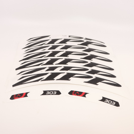 Wheel Decal Set Zipp 303 for one wheel matte black / black