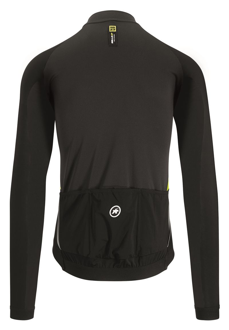 MILLE GT SPRING Herren-Langarmtrikot mit Windfront / fluo yellow / S