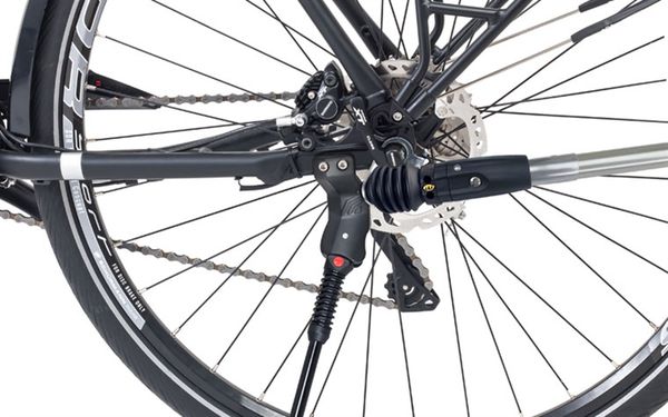 FIX 18 T Hinterbauständer (18mm), kompatibel mit Anhängerkupplung / schwarz